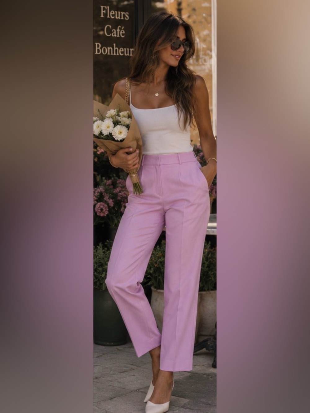J crew Kate Italian City Wool Blend Straight-leg pink pant 4p barbiecore preppy